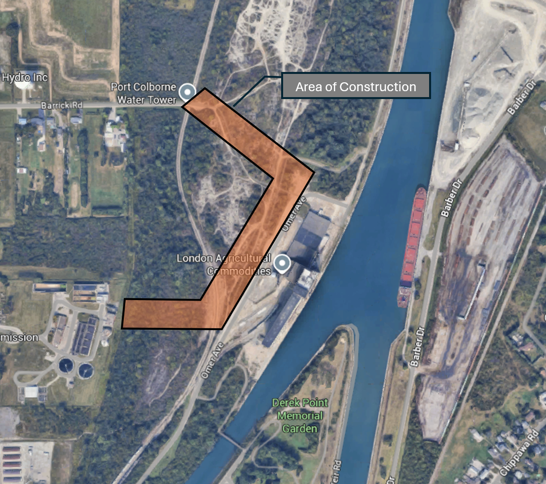 Welland Canal Trail map